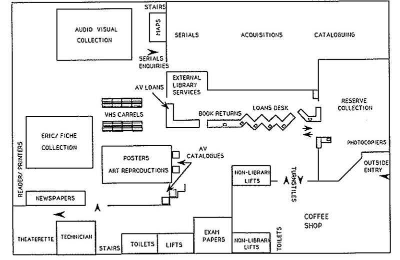 1972 2012 Floor Plans Of Robertson Library