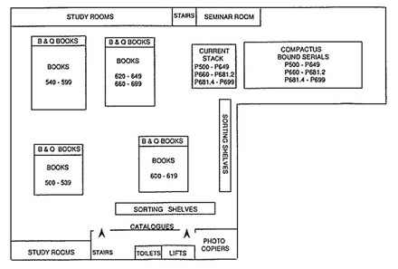 Floor plan of level six, 1992