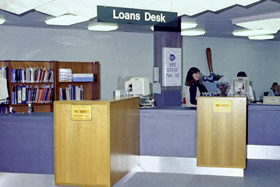 SPI point at the loans desk on level two, early 1990s