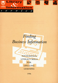 Finding business information: Information literacy skills for lifelong learning, 1996
