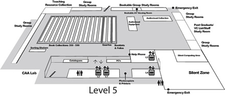 Floor plan of level five, 2012