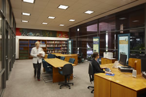 Reading room - view of study rooms