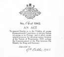 Statute of Westminster Adoption Act 1942. National Archives of Australia: A1559, 1942/56