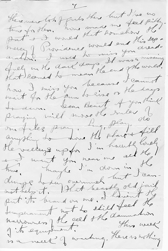 Excerpt of letter from John Curtin to Elsie Needham, 27 December 1916.