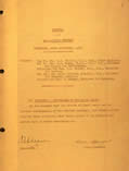 Minutes of inaugural War Cabinet meeting, 27 September 1939