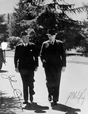 JCPML. Records of the Curtin Family.  Labor Leaders - Prime Minister John Curtin with J.B. (Ben) Chifley (his Treasurer and successor as PM), n.d. JCPML00376/132.
