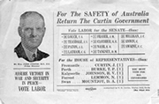 JCPML.  Records of the Australian Labor Party WA Branch.  1943 Labor "How to Vote" flyer.  JCPML00750/1
