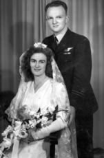Tom and Margaret Fitzgerald on their wedding day, November 1945