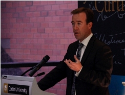 James Curran speaking