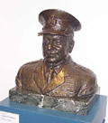 Bronze bust of General Blamey by Daphne Mayo, made and cast in Sydney, 1958. 