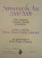 Sponsoring the Arts 2000/2001 Award