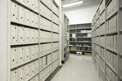 Archival stack area at JCPML