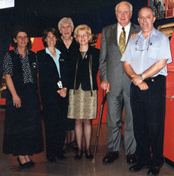 Gough Whitlam with JCPML staff, 2002.