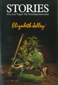 Cover of Jolley's book 'Five acre virgin' & 'The travelling entertainer'