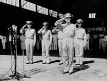 MacArthur takes command of Philippine forces, Zabalan Field, 15 August 1941.