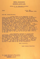 Letter from MacArthur to Curtin, 16 November 1943.