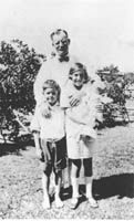 John Curtin in Perth with his daughter Elsie and son John, c. 1927