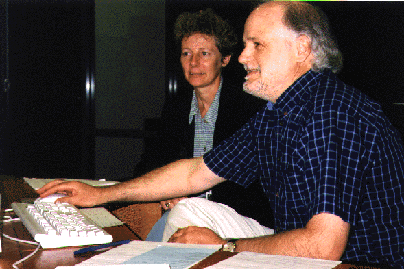 Dr David Day and Lesley Wallace access ERA 