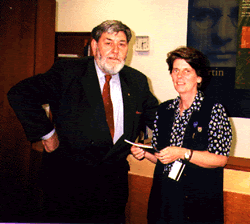 Dr Barry Jones with Kandy-Jane Henderson
