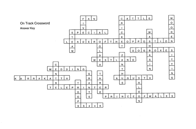 Crossword solution