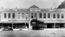 Westralian Worker building, c1920. JCPML00379/1