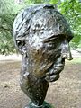 Bust of Paul Keating, Prime Ministers Avenue, Ballarat Botanical Gardens