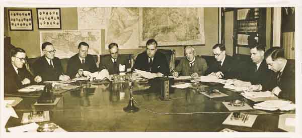John Curtin and Advisory War Council, 1940