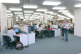 The electronic Information Centre on level three was expanded and refurbished, 2004