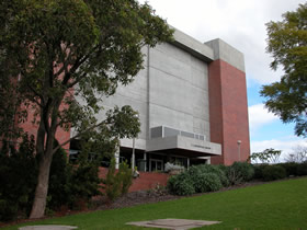 Exterior of the Robertson Library, 2007.