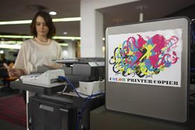 Colour printer in the iZone, 2011.