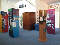Art of the Possible Travelling Exhibition at the Robertson Library, Geraldton Learning Resource & Technology Centre