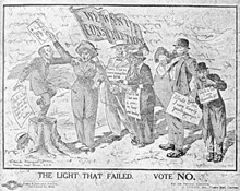 Anti-conscription cartoon ca. 1916. Records of the Curtin Family. JCPML00399/3
