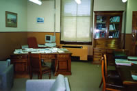 Desk used by Prime Ministers at Victoria Barracks, as photographed in 1995.