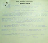 Cablegram from Mr Menzies to Acting PM Fadden, 8 May 1941