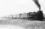 A troop train crosses the Nullarbor during the war years