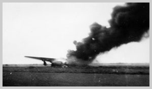 bombed plane