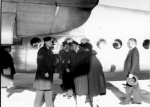 Elsie Curtin at Perth airport, 1945