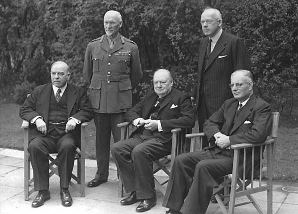 Commonwealth leaders at Prime Ministers' Conference, London, 1944