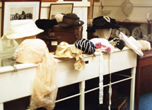 A collection of ladies hats from 1909 to the 1960s from the collection of the Rockingham Museum.