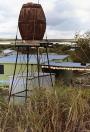 Water tower at Wedge Island. From student project by Christine Eyres.