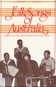 Cover of Folk Songs of Australia Vol. 1 by Meredith & Anderson, 1967.
