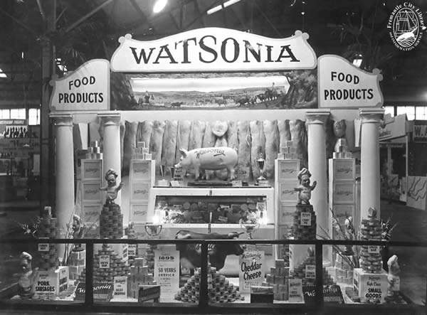 Display of Watson's products at the Perth Royal Show. 