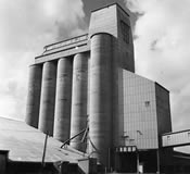Wheat silos, North Wharf, Fremantle, 1957.