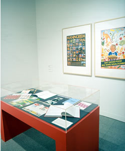 Archival records from the Hazel  Hawke collection and poster art from the 1980s featured in the exhibition