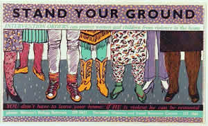 Carole Wilson, Stand your ground,  Another Planet Posters, 1988