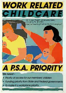 Alison Alder, Redback Graphix. Work related childcare, 1986