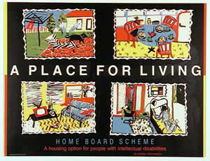 Dianna Wells, Another Planet Posters,  A place for living, home board scheme, 1987