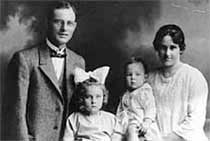John and Elsie Curtin with their children Elsie and John, 1922. JCPML00004/9.