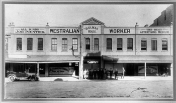The Westralian Worker building, c 1920
