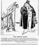 Cartoon in the Timber Worker 14 June 1913